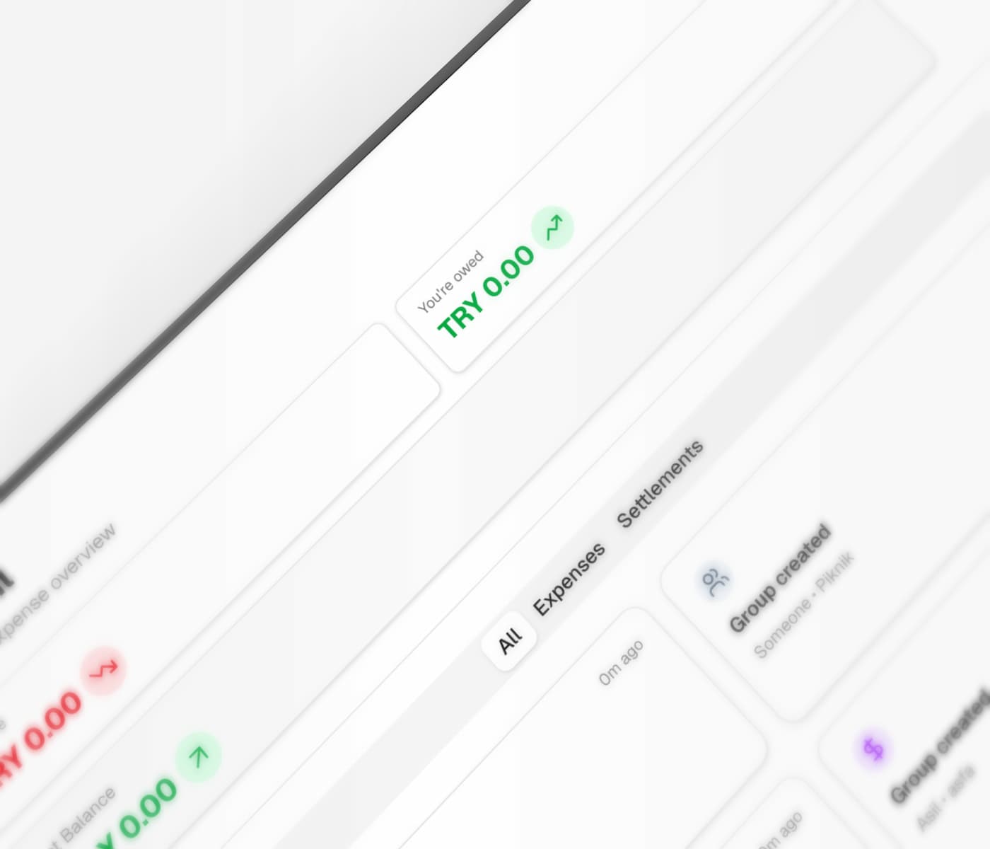 HesAppcım — group expense tracking and debt balancing app by Asil Türkmen, built with Next.js and TypeScript